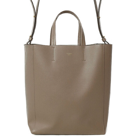 Celine Handbags - Celine Vertical Cabas Grained Calfskin Leather Shoulder Bag